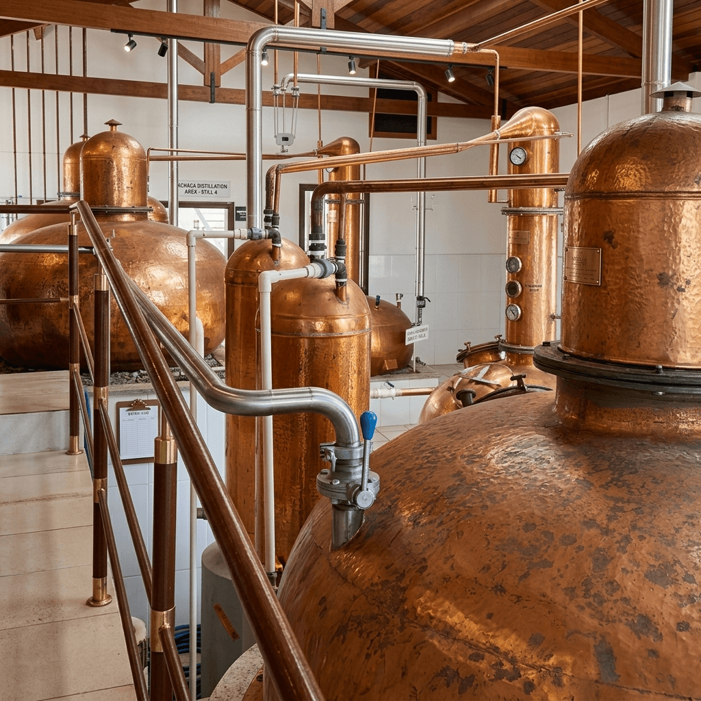 Detalhe do alambique tradicional